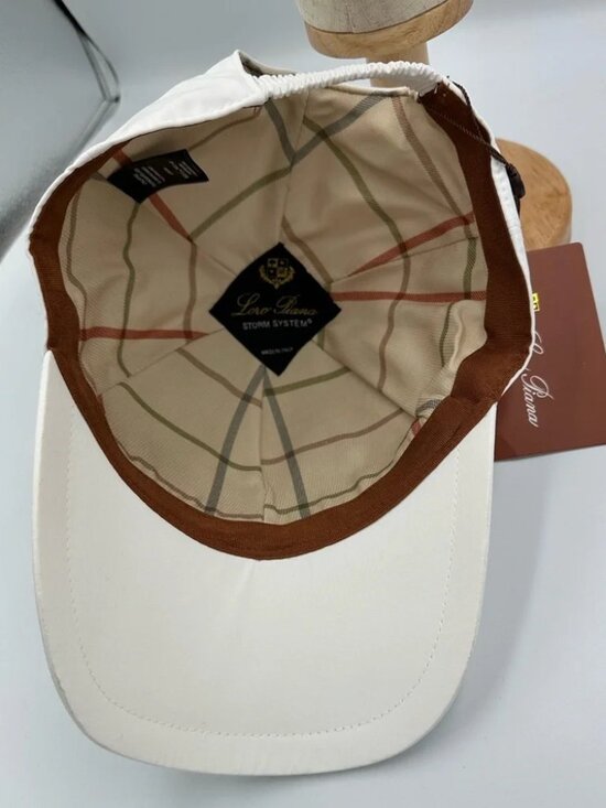 Loro Piana Storm System Baseball Cap white Made in Italy main image 6